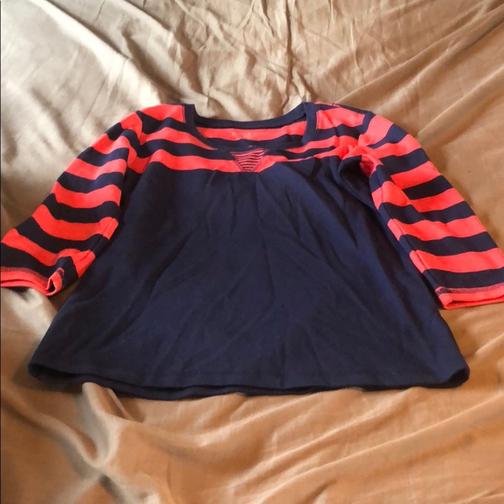 Karen Scott size PP striped 3/4 sleeve shirt